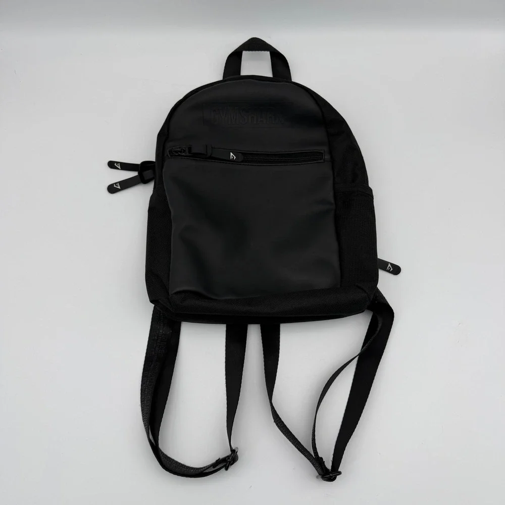 Gymshark Everyday Mini Backpack Black Small Workout Gym Bag